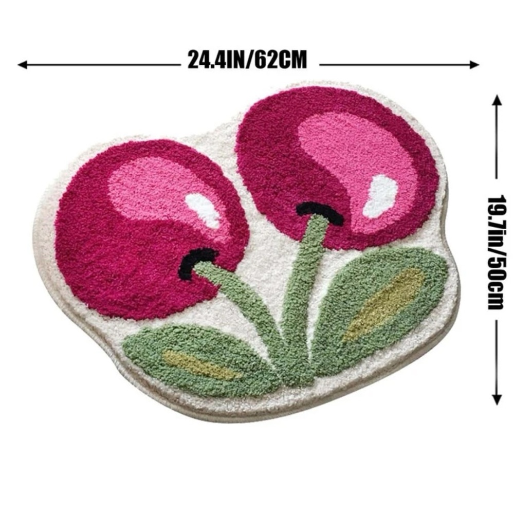 Cherry Pattern Door Mat 🏡 - Picture 2 of 4
